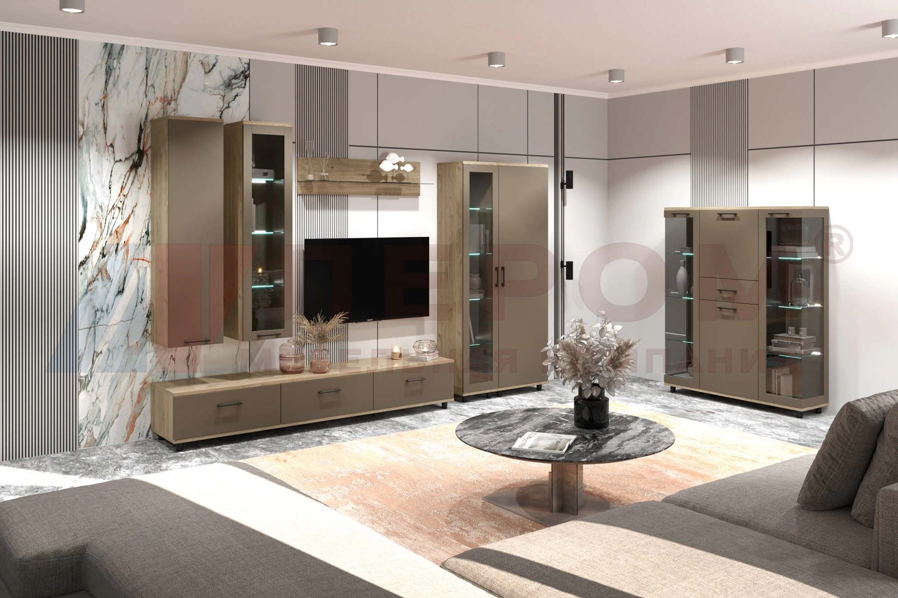 Грейс композиция 4 (В 2140, Ш 3060, Г 442 мм)