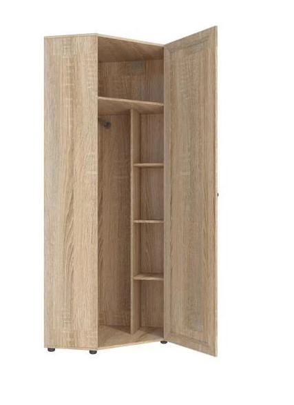 Шкаф Угловой Оскар-7А Дуб Сонома (Ш-769*В-2088*Г-769 мм)