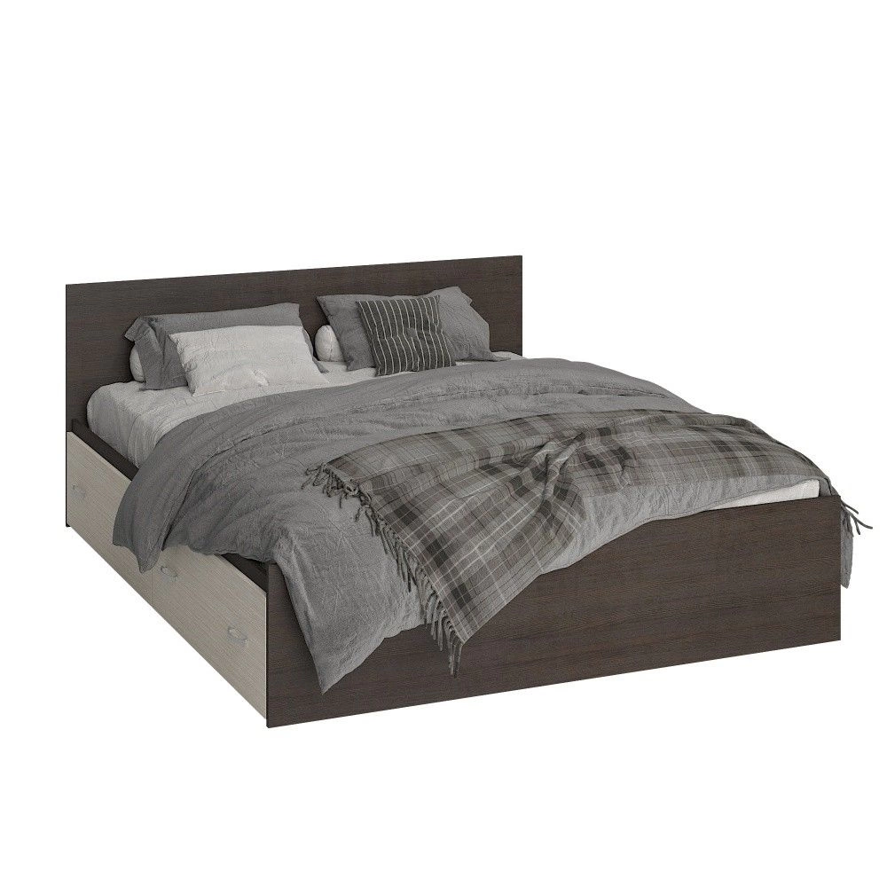 Кровать Рига с 4-мя Выдвижными Ящиками 1400/1600 х 2000 мм