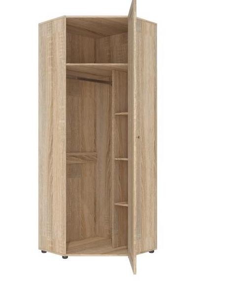 Шкаф Угловой Оскар-7А Дуб Сонома (Ш-769*В-2088*Г-769 мм)