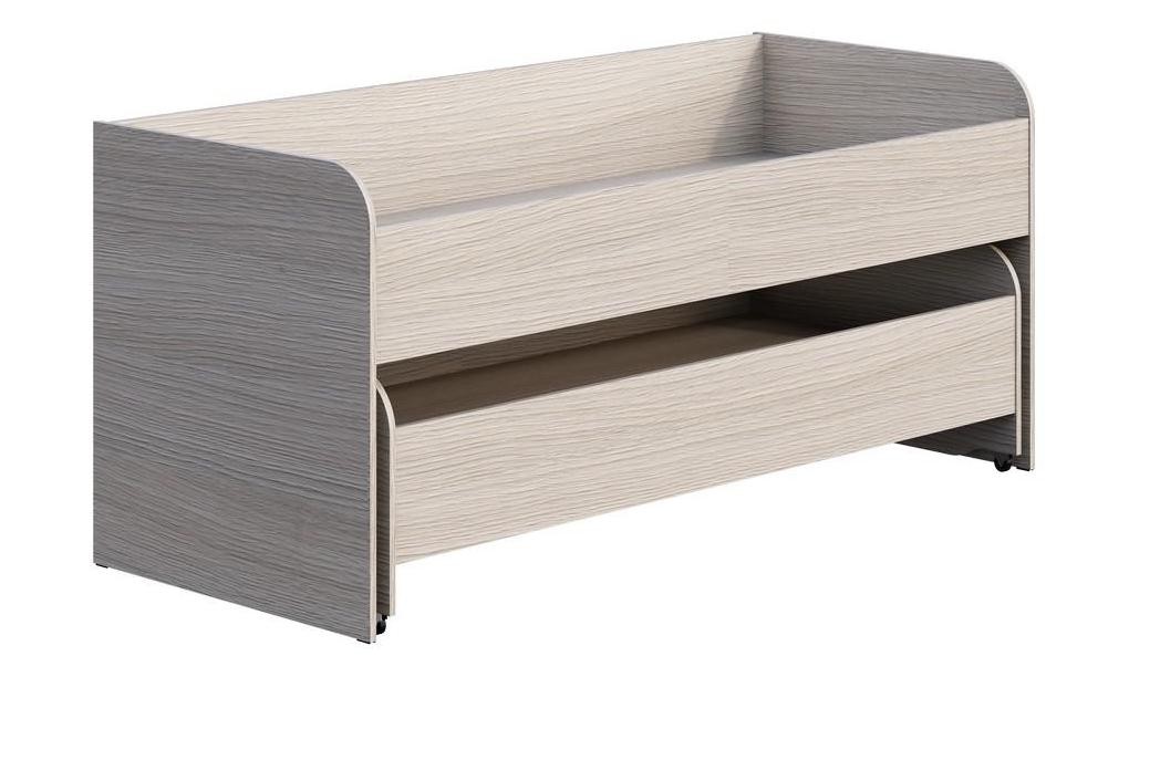 Кровать Мийа-3 Верхняя КР-015 + Нижняя К-016/Ясень Шимо Светлый (Ш-2032 х В-919 х Г-853 мм)