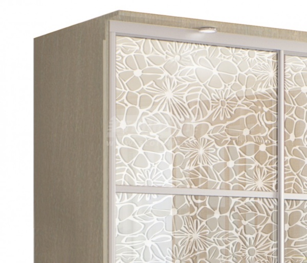 Шкаф 2-х дверный СБ-1083БП Дуб Молочный