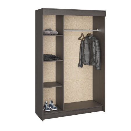 Спальный Гарнитур Баcя с Прикроватным Блоком ЛДСП (Венге/Ясень Шимо Светлый)