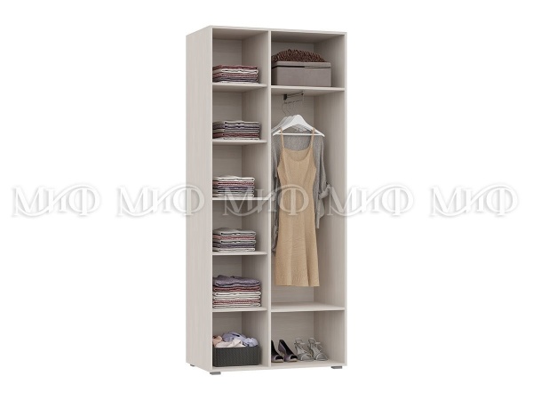 Шкаф Эвлин МДФ ШК-001 (Ш-916 x В-2150 x Г-542 мм)/Разные Цвета