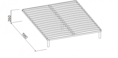 Основание Глазов универсальное с гибкими ламелями (металл)
