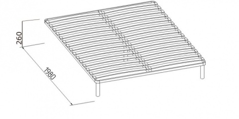 Основание Глазов универсальное с гибкими ламелями (металл)
