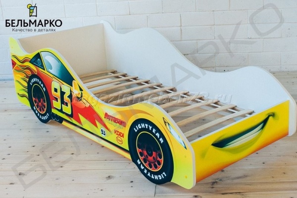 Детская кровать-тачка ТАЧКА ЖЕЛТАЯ