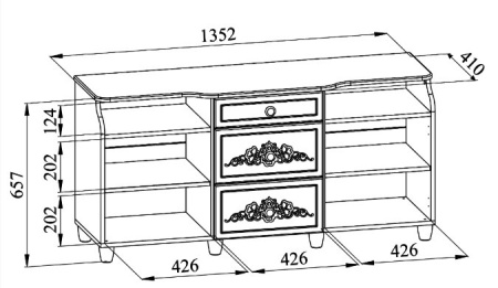 Тумба Соня СО-21К комбинированная