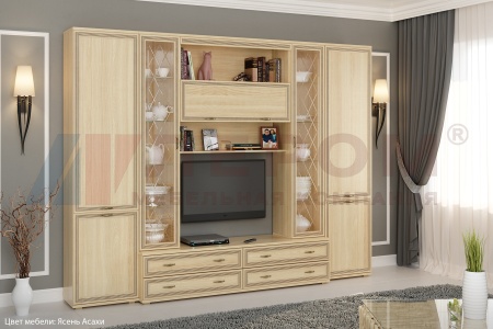 Гостиная-Стенка Карина-19 (В-2224 х Ш-2880 х Г-448 мм)