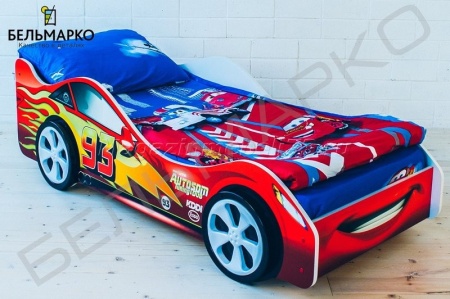 Детская кровать-тачка ТАЧКА КРАСНАЯ