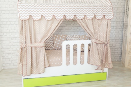 Кровать Сказка (Домик со Вторым Выдвижным Местом)/Спальное Место 800 х 1600 мм