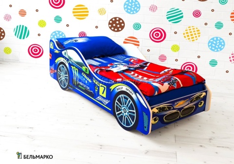 Детская кровать-тачка МОЛНИЯ