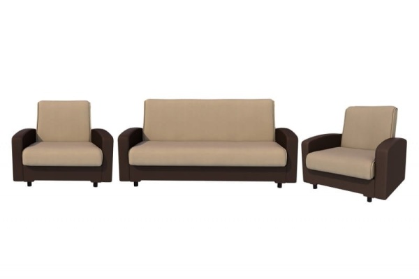 Комплект мягкой мебели Лайт пб + 2 кресла