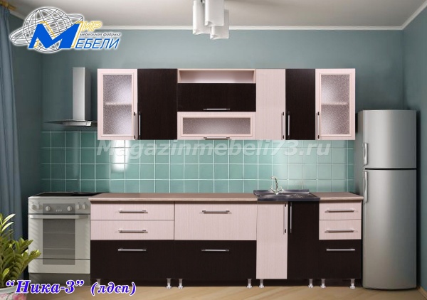 Кухонный Гарнитур Ника-3 ЛДСП 2,6м
