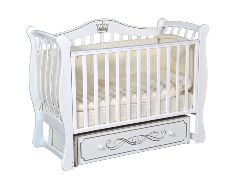 Кроватка "Luiza 33" с декоративной резьбой