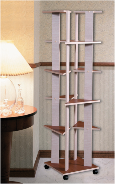 Этажерка-2/Разные Цвета (Ш-420 х Г-420 х В-1600 мм)