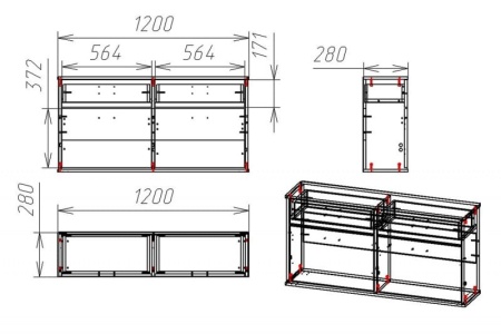 Обувница "Мебелайн 19"
