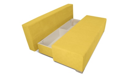 Диван «Дерби» (Maserati 11 (велюр) желтый, подушка Urban (велюр) Music)/Д-1940х Ш-860х В-760мм
