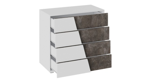 Комод Клэр  Дуб  Белый Ясень/Бетон (Ш-900 х В-832 х Г-449 мм)