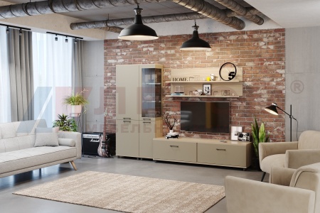  Грейс композиция 2 (В 1904, Ш 2700, Г 442 мм) корпус Ясень Асахи, фасад Латте Матовый 