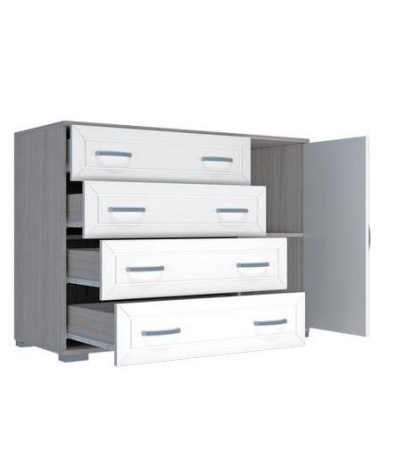 Комод МДФ №4 Венге/Клен Светлый (Ш-1100 × В-810 × Г-445)