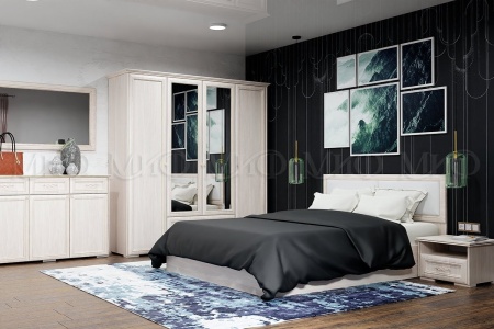 Спальный Гарнитур Памела №1 МДФ/Сандал Светлый