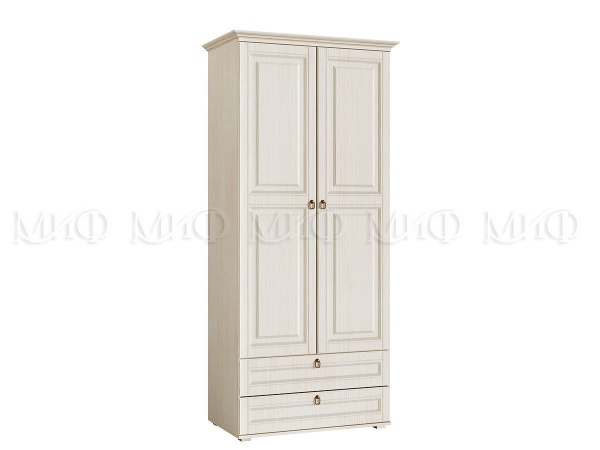 Шкаф Бельевой  Элит-1 МДФ Сандал Светлый (Ш-975 мм x Г-577 мм х В-2185 мм)