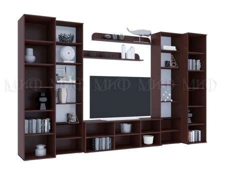 Гостиная Каролина МДФ (Ш-3668 мм x В-2236 мм x Г-524 мм)/Разные Цвета