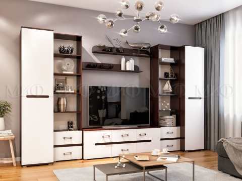 Гостиная Каролина МДФ (Ш-3668 мм x В-2236 мм x Г-524 мм)/Разные Цвета