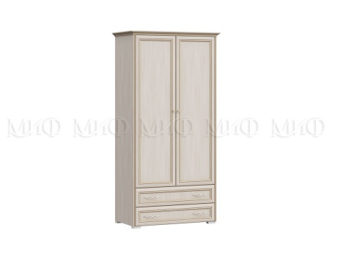 Шкаф 2-х Створчатый Пандора МДФ (Ш-1040 x В-2064 x Г-552 мм) Сандал Светлый