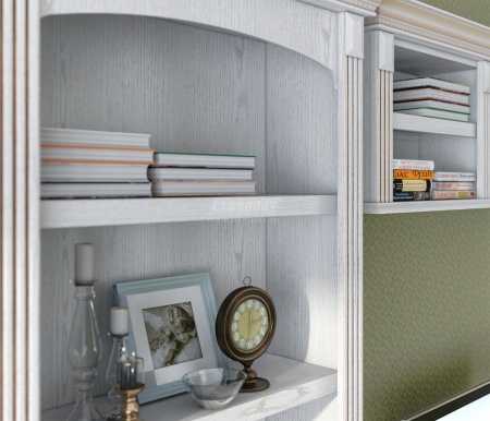 Гостиная Версаль  L-4454 Белый Ясень (Ш-4440 X В 2184 X Г 440 мм)