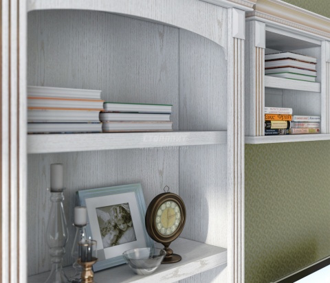 Гостиная Версаль  L-4454 Белый Ясень (Ш-4440 X В 2184 X Г 440 мм)