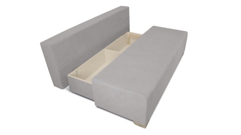 Диван «Дерби» (Maserati 19 (велюр) серый, подушка Urban (велюр) Town)/Д-1940х Ш-860х В-760мм