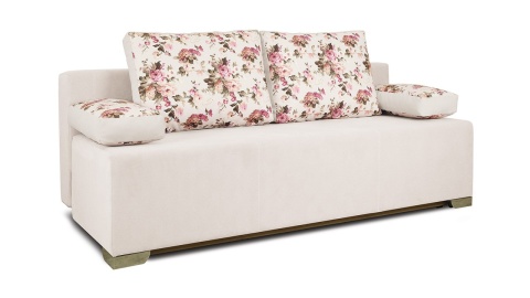 Диван «Дерби» (Maserati 02 (велюр) бежевый, подушка Urban (велюр) Rose)/Д-1940х Ш-860х В-760мм