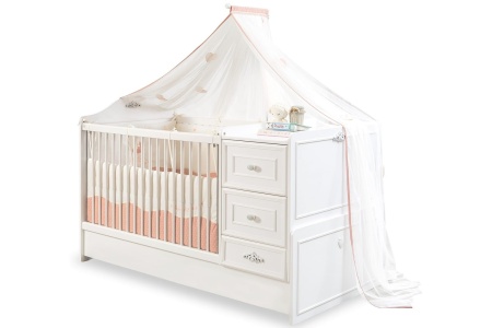 Кроватка-трансформер "Romantic" 1600х750