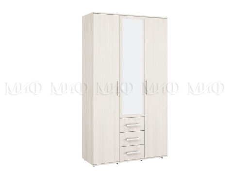 Шкаф 3-х Дверный Бостон Сандал Светлый (Ш-1200 мм x В-2120 мм x Г-470 мм)