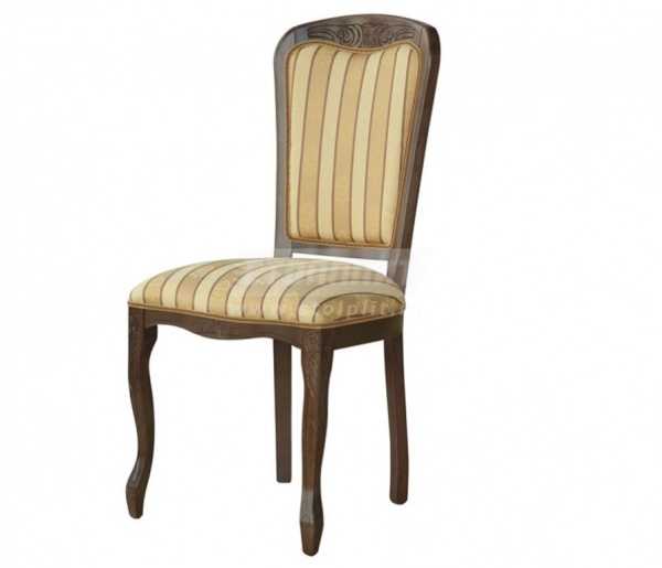 Стул Ницца 01.06 (С8 тон 314) Полоса бежевая (комплект 2шт.)