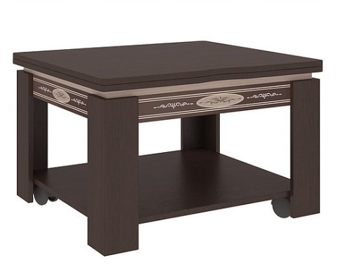 Стол Журнальный Раскладной Адам Венге/Дуб Беленый (Ш-620/1240 х В-414 х Г-700 мм)